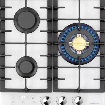 Варочная поверхность HIBERG VM 4235 W Цвет: белый - Встраиваемая бытовая техника для кухни