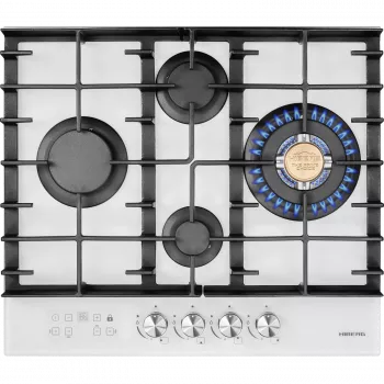 Варочная поверхность HIBERG VM 6245 W Цвет: белый - Встраиваемая бытовая техника для кухни