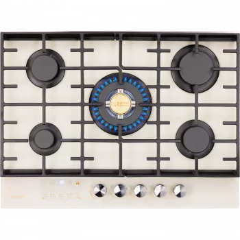 Варочная поверхность HIBERG VM 7255 Y Цвет: бежевый - Встраиваемая бытовая техника для кухни