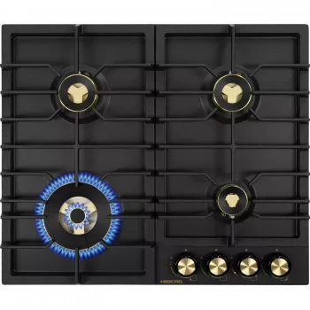 Варочная поверхность HIBERG VS 6544 B Цвет: черный матовый - Встраиваемая бытовая техника для кухни