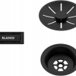 Набор декоративных элементов BLANCO C-overflow и InFino в черном матовом цвете (одна чаша) 239975 - Встраиваемая бытовая техника для кухни 