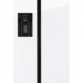 Холодильник HIBERG RFS-650DX NFGW Inverter Цвет: белое мерцающее стекло - Встраиваемая бытовая техника для кухни 