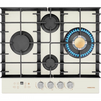 Варочная поверхность HIBERG VM 6145 RY Цвет: бежевый - Встраиваемая бытовая техника для кухни 