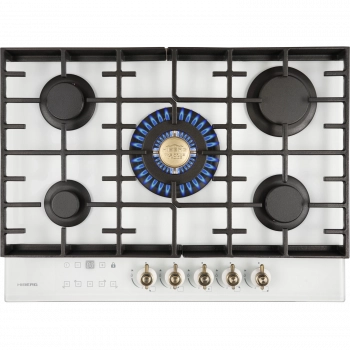 Варочная поверхность HIBERG VM 7155 W Цвет: белый - Встраиваемая бытовая техника для кухни 