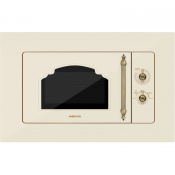Встраиваемая микроволновая печь HIBERG i-VM 6501 YR Цвет: бежевое стекло - Встраиваемая бытовая техника для кухни 