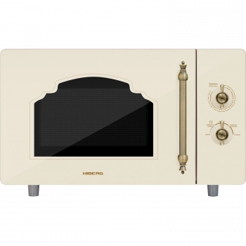 Микроволновая печь HIBERG i-VM 4582 YR Цвет: бежевое стекло - Встраиваемая бытовая техника для кухни 